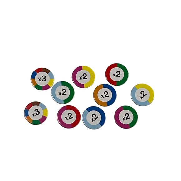 Monopoly Target Edition Circle Tokens Lot | Replacement Game Pieces - Picture 1 of 2